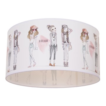 Lastetoa laelamp GIRLS VIBES 1xE27/60W/230V, läbimõõt 40 cm, tüdrukutele