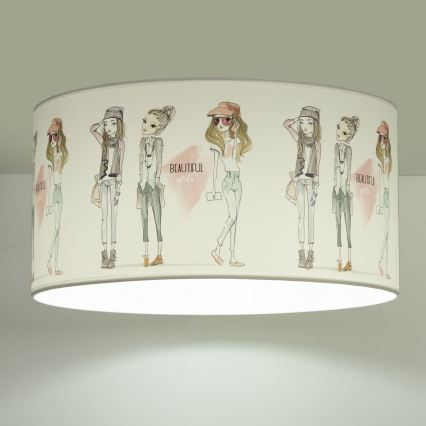 Lastetoa laelamp GIRLS VIBES 1xE27/60W/230V, läbimõõt 40 cm, tüdrukutele