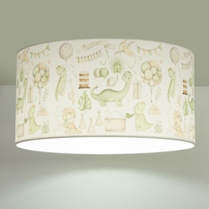 Lastetoa laelamp KIDS ROOM 1xE27/60W/230V, läbimõõt 40 cm, dinosaurus