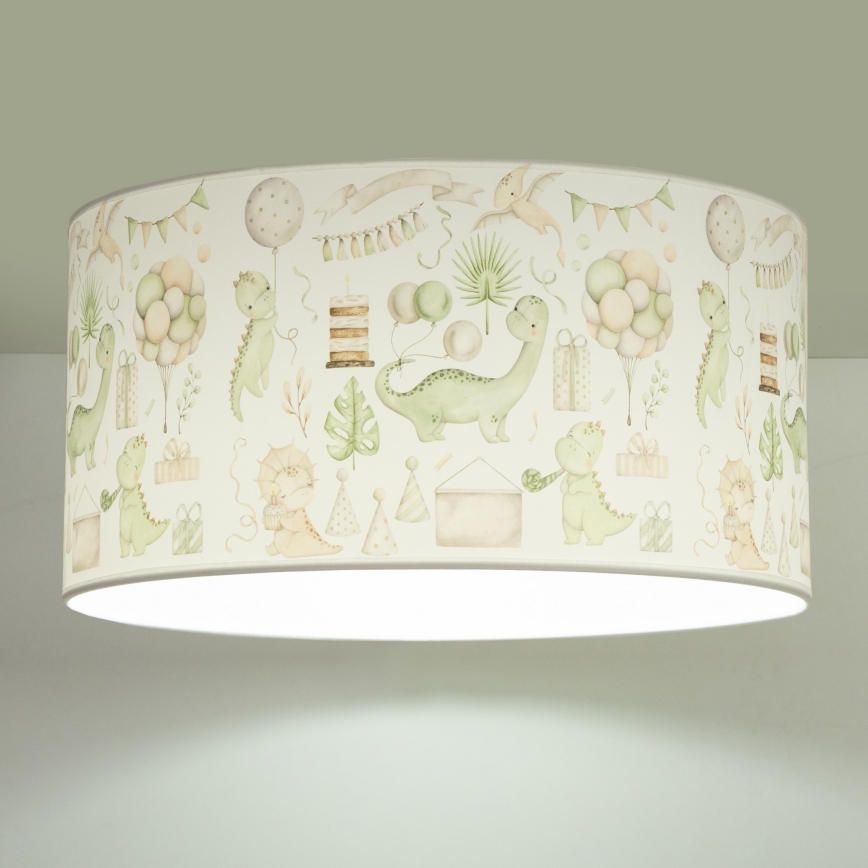Lastetoa laelamp KIDS ROOM 1xE27/60W/230V, läbimõõt 40 cm, dinosaurus