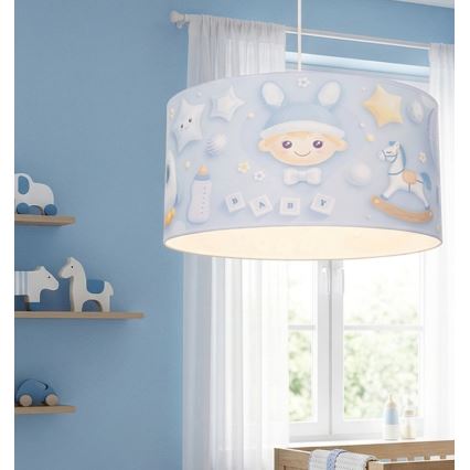 Lastetoa lühter KIDS ROOM 1xE27/60W/230V, läbimõõt 40 cm, kosmonaut