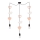 Lastetoa rippvalgusti TRIO 3xE27/20W/230V roosa/valge