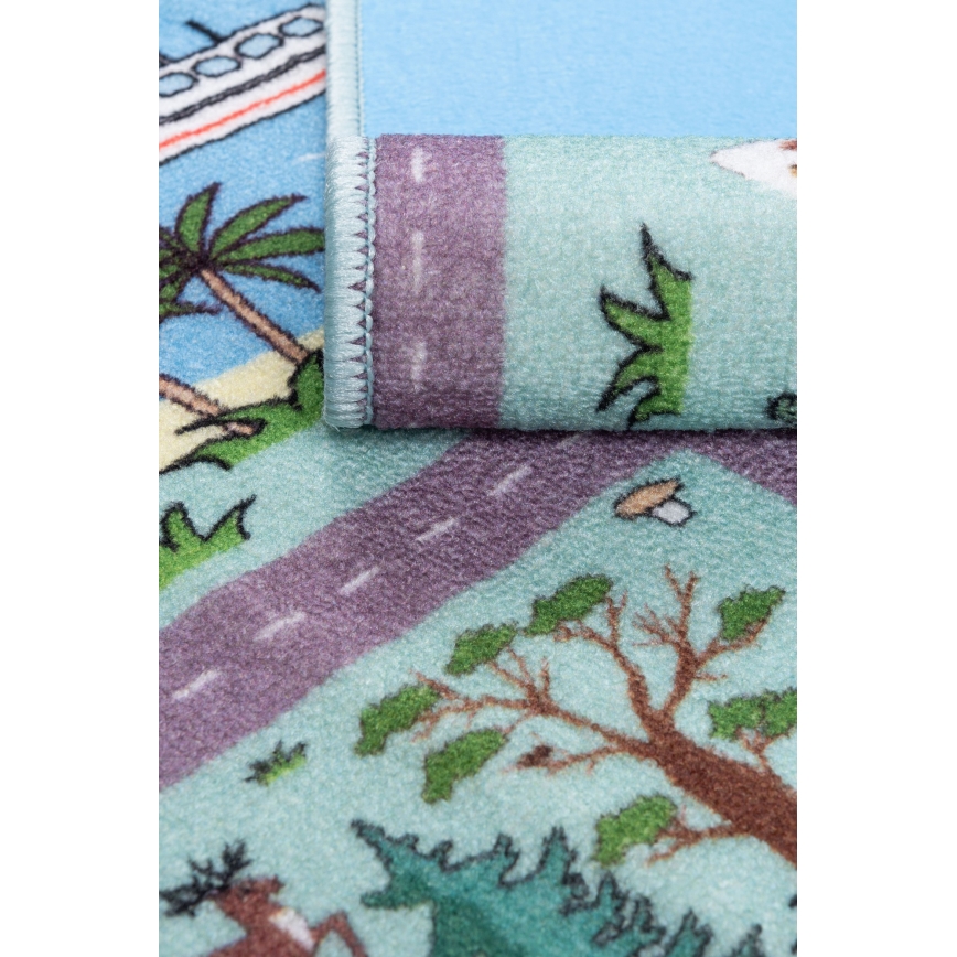 Lastevaip STELLA STREETS 100x150 cm türkiissinine/linn