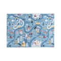 Lastevaip STELLA STREETS 100x150 cm — sinine, linnamotiiv