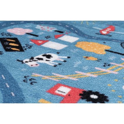 Lastevaip STELLA STREETS 100x150 cm — sinine, linnamotiiv