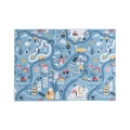 Lastevaip STELLA STREETS 120x170 cm sinine/linn