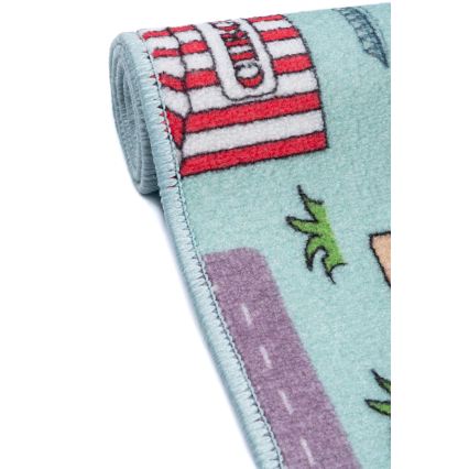 Lastevaip STELLA STREETS 120x170 cm türkiissinine/linn