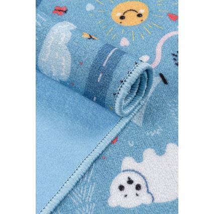 Lastevaip STELLA STREETS 80x100 cm sinine/linn