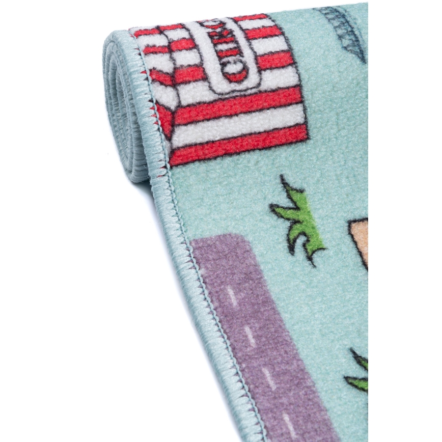 Lastevaip STELLA STREETS 80x100 cm türkiissinine/linn