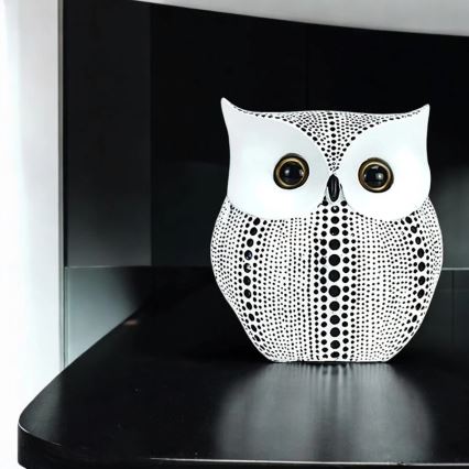 Lauakaunistus 15 cm valge/must