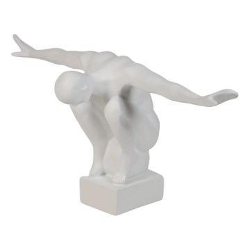 Lauakaunistus 20x16x41 cm vaik/valge
