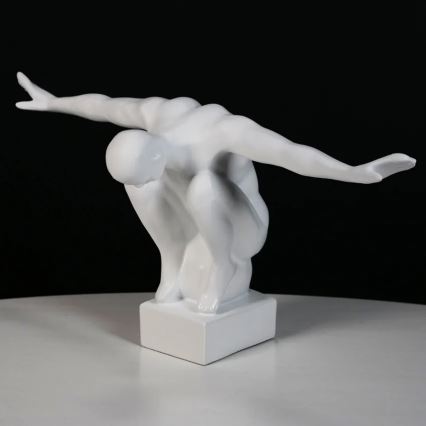 Lauakaunistus 20x16x41 cm vaik/valge