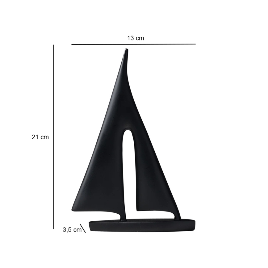 Lauakaunistus 21 cm vaik/must
