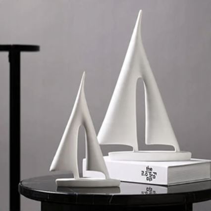 Lauakaunistus 21 cm vaik/valge