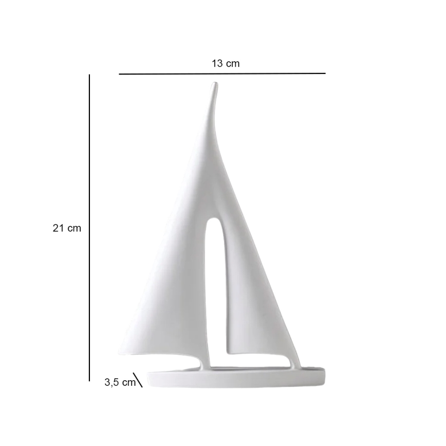 Lauakaunistus 21 cm vaik/valge