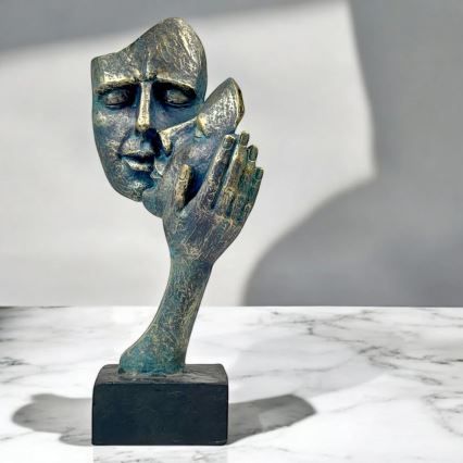 Lauakaunistus 35x22x13 cm vaik/patina
