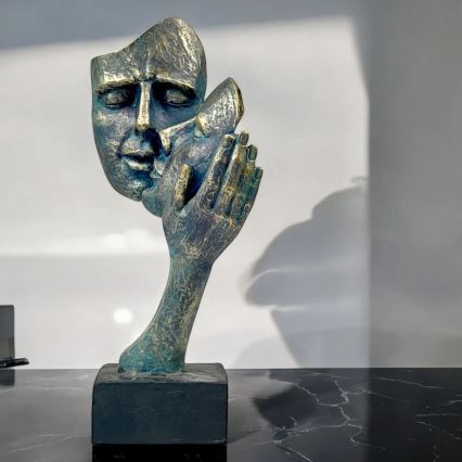 Lauakaunistus 35x22x13 cm vaik/patina