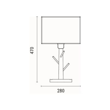 Laualamp 1xE27/40W/230V