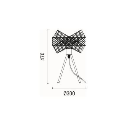 Laualamp 1xE27/40W/230V must