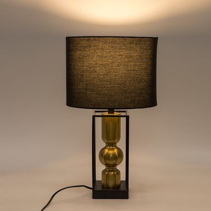 Laualamp 1xE27/40W/230V must/kuldne