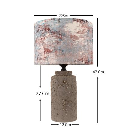 Laualamp 1xE27/40W/230V pruun/värviline