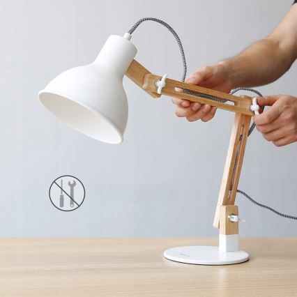 Laualamp 1xE27/40W/230V valge