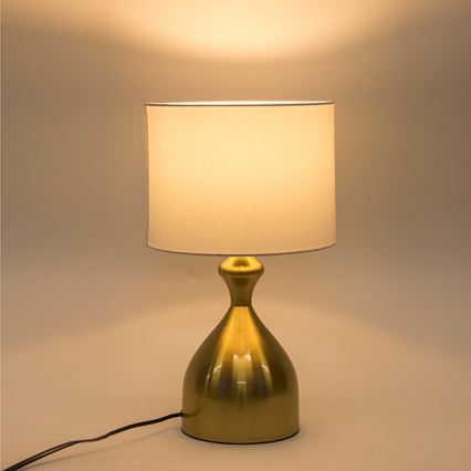 Laualamp 1xE27/40W/230V valge/kuldne