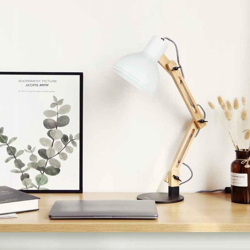 Laualamp 1xE27/40W/230V valge/must