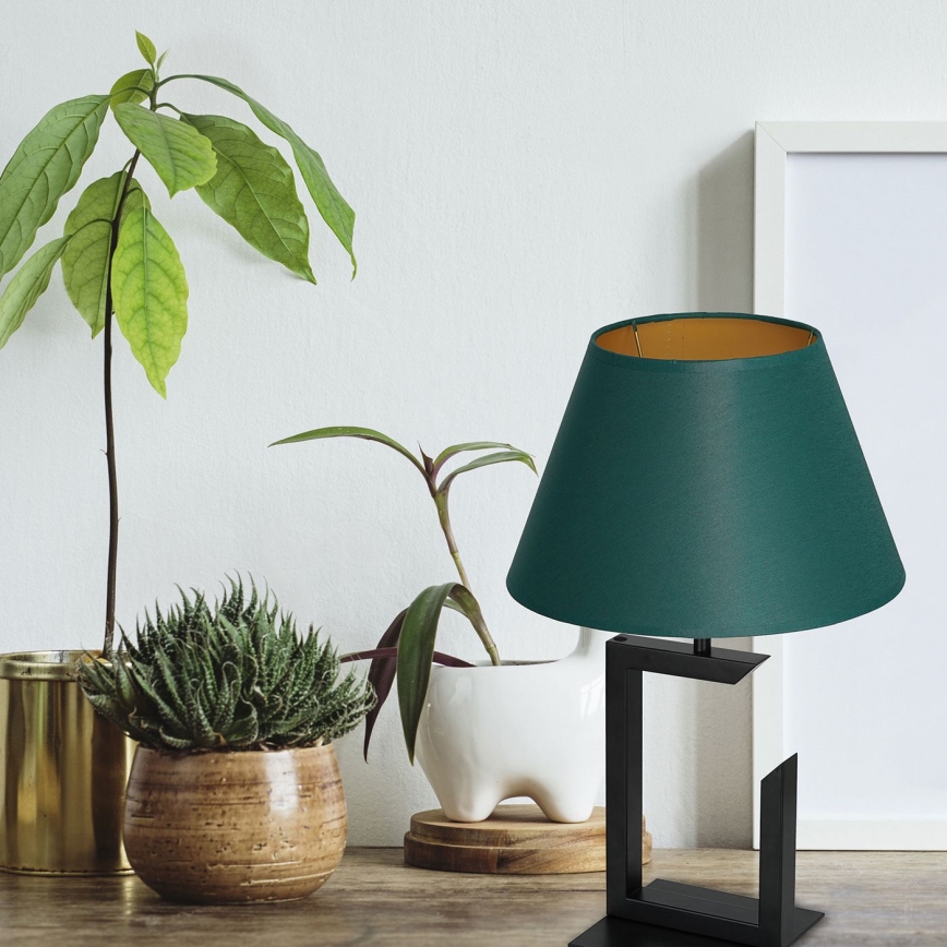 Laualamp 1xE27/60W/230V 45 cm roheline/kuldne