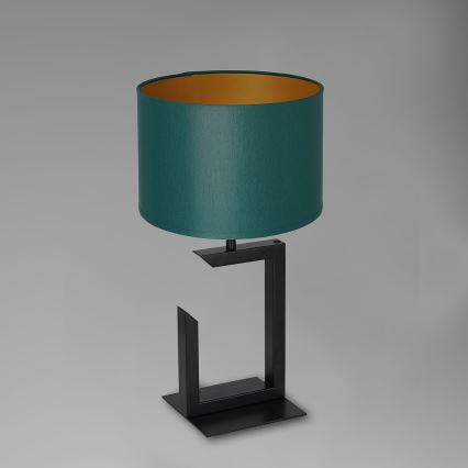 Laualamp 1xE27/60W/230V 45 cm roheline/kuldne