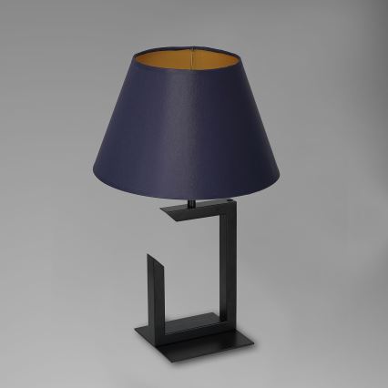 Laualamp 1xE27/60W/230V 45 cm sinine/kuldne
