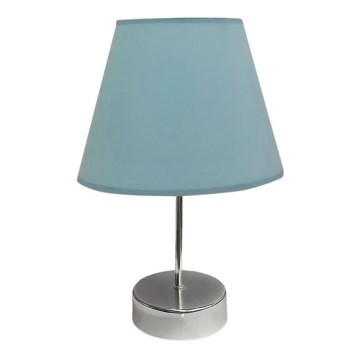 Laualamp 1xE27/60W/230V sinine/läikiv kroom