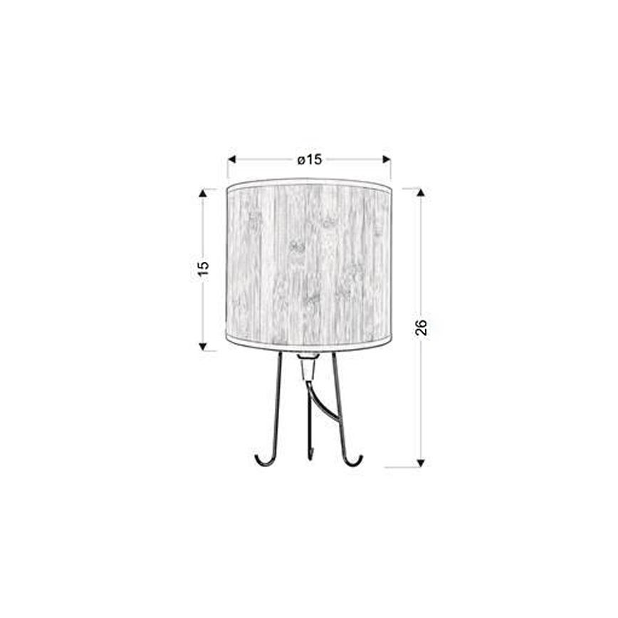 Laualamp ADORA 1xE14/40W/230V tamm