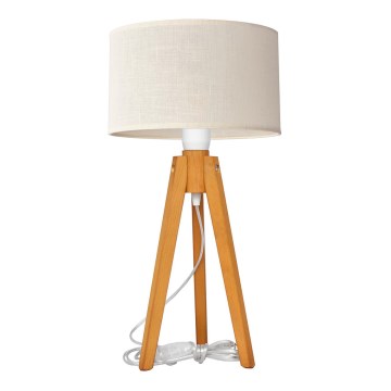 Laualamp ALBA 1xE27/15W/230V kreemikas/tamm