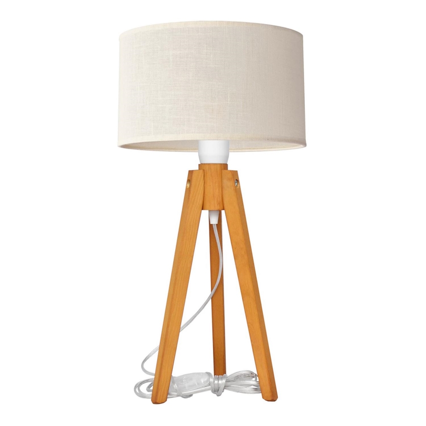 Laualamp ALBA 1xE27/15W/230V kreemikas/tamm