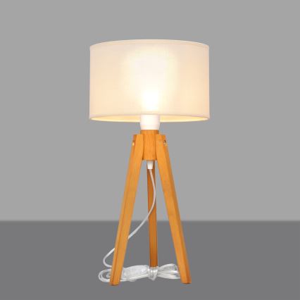 Laualamp ALBA 1xE27/15W/230V kreemikas/tamm