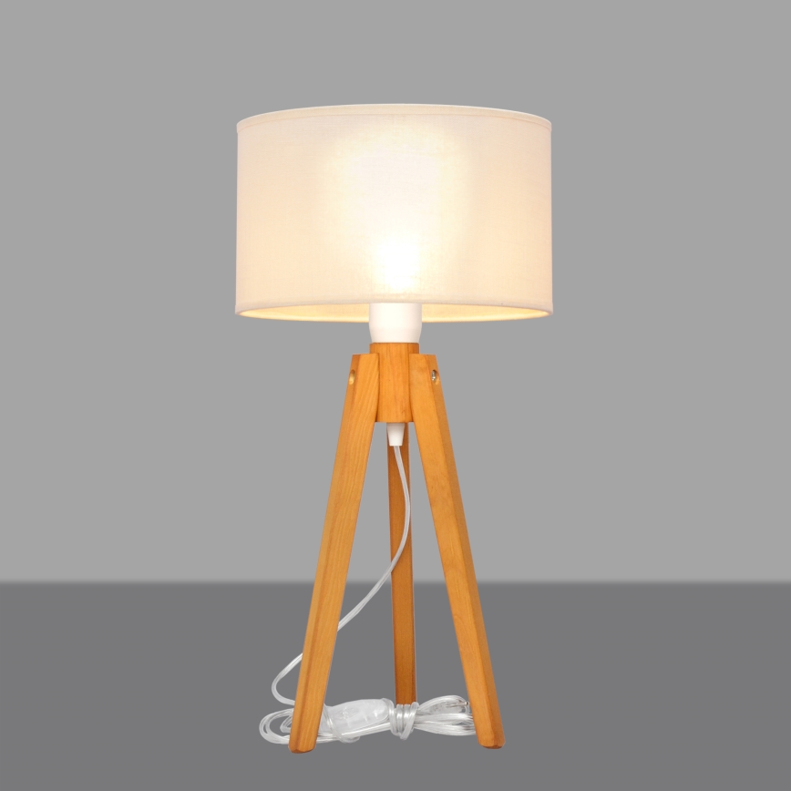 Laualamp ALBA 1xE27/15W/230V kreemikas/tamm