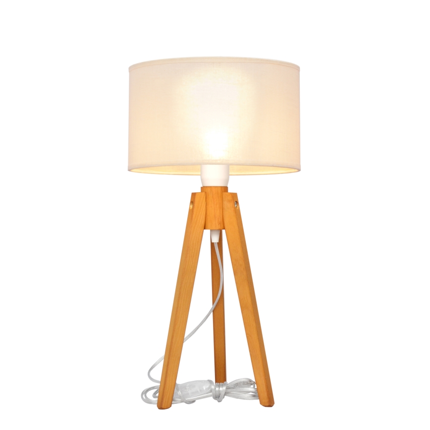 Laualamp ALBA 1xE27/15W/230V kreemikas/tamm