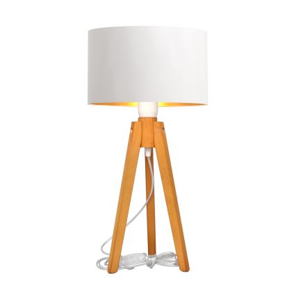Laualamp ALBA 1xE27/15W/230V valge/kuldne/tamm