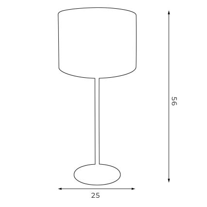 Laualamp ARDEN 1xE27/60W/230V d. 25 cm roheline/kuldne