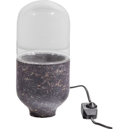 Laualamp ASEL 1xE27/25W/230V marmor hall/pruun