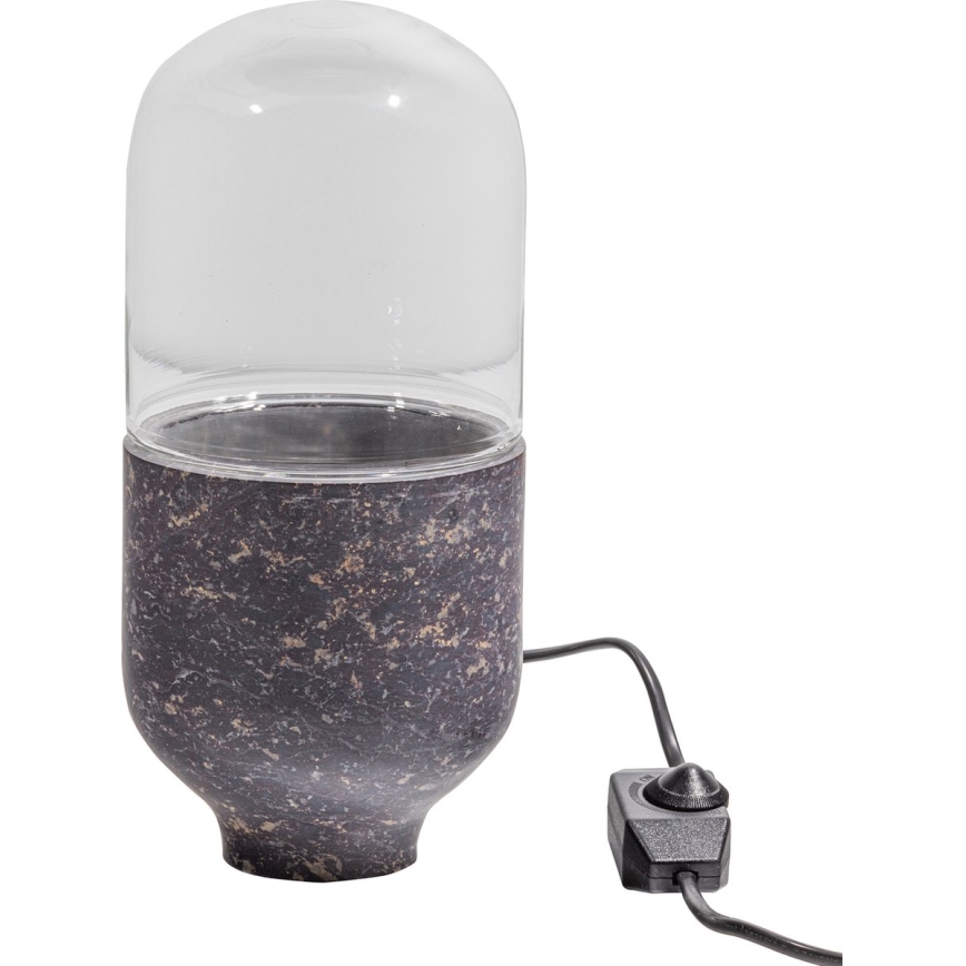 Laualamp ASEL 1xE27/25W/230V marmor hall/pruun