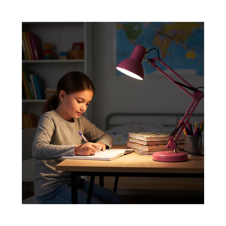 Laualamp AURIQ 1xE27/60W/230V roosa