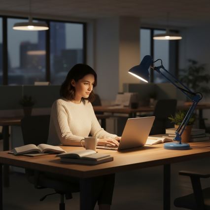 Laualamp AURIQ 1xE27/60W/230V sinine