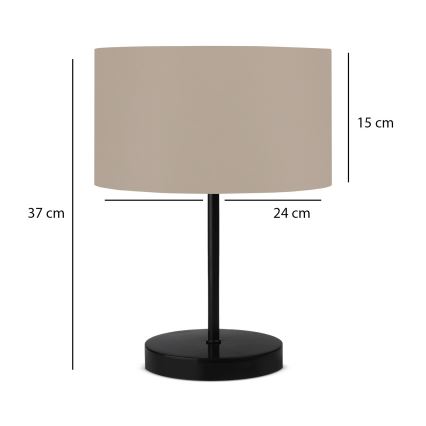Laualamp AYD 1xE27/40W/230V beež/ must