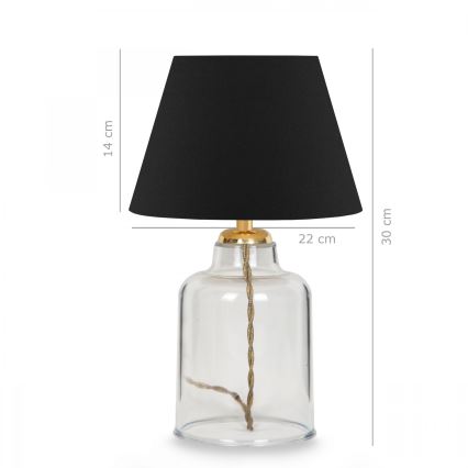 Laualamp AYD 1xE27/40W/230V must/selge