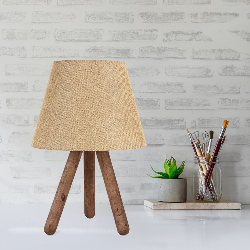 Laualamp AYD 1xE27/60W/230V beež/pruun