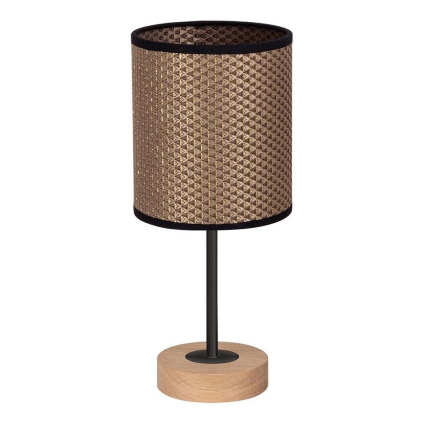 Laualamp BENITA 1xE27/60W/230V 30 cm pruun/tamm