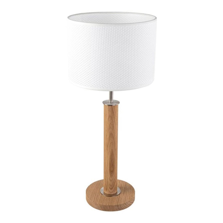 Laualamp BENITA 1xE27/60W/230V 61 cm valge/tamm