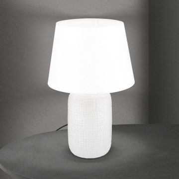 Laualamp CORAL 1xE27/40W/230V keeramika/valge